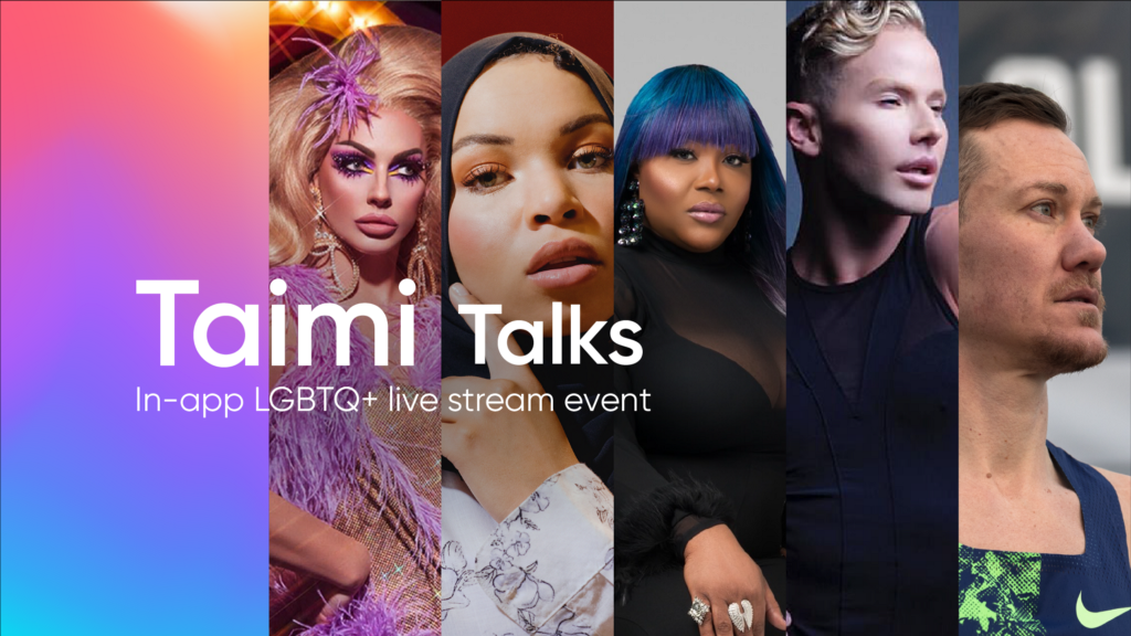 TAIMI Talks — A Massive In-App Streaming Event Featuring Top LGBTQ+ Celebrities — Kicks Off This…