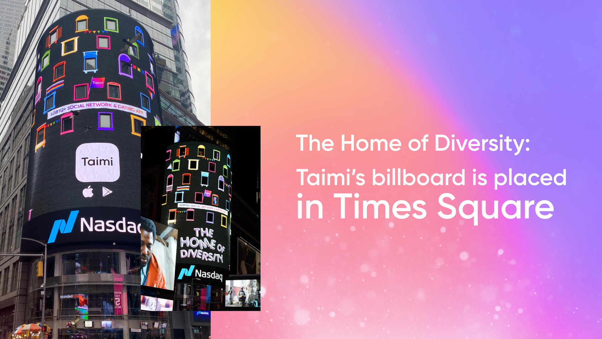 The Home of Diversity: Taimi’s Campaign Got a Spot in Times Square