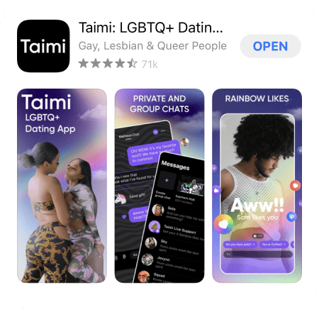 1. Download the Taimi app