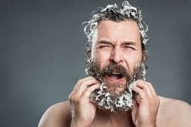 Man washing his beard Credit: Wild Willies