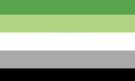 pride flag for the aromantic spectrum credit: University of North Carolina