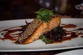 A recipe for glazed salmon is sure to be a hit on date night credit: wikimedia commons