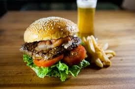 Restaurant quality burger with fries are a sure dinner hit for your date credit: wikipedia