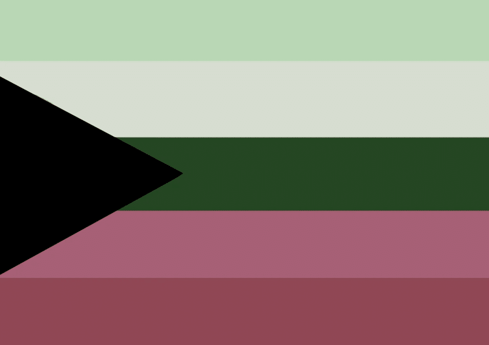 Demiromantic flag by tiktok user flamingolover24