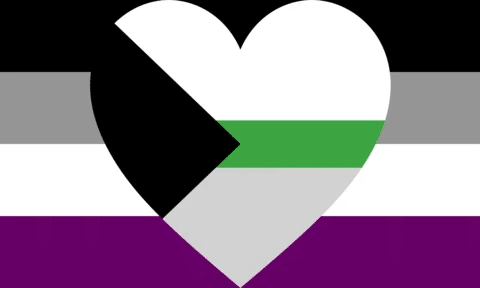 Demiromantic Asexual Pride Flag