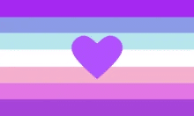 Trans loving trans flag