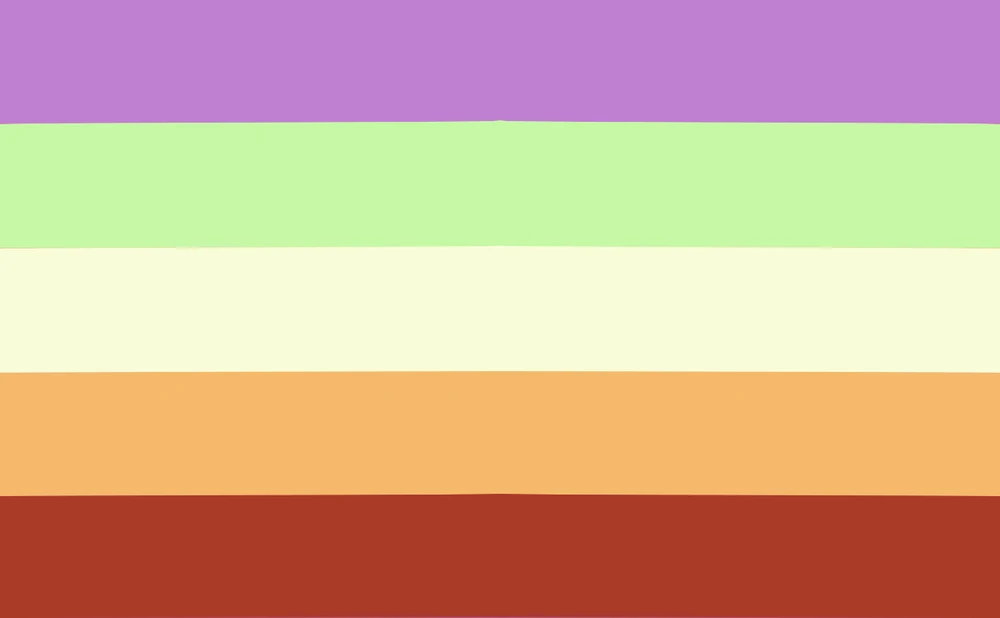 An alternative 5 stripe version of the flag