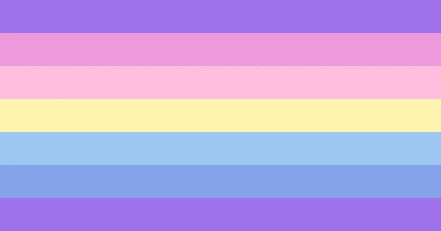 Alternate inclusive catgender flag without symbol