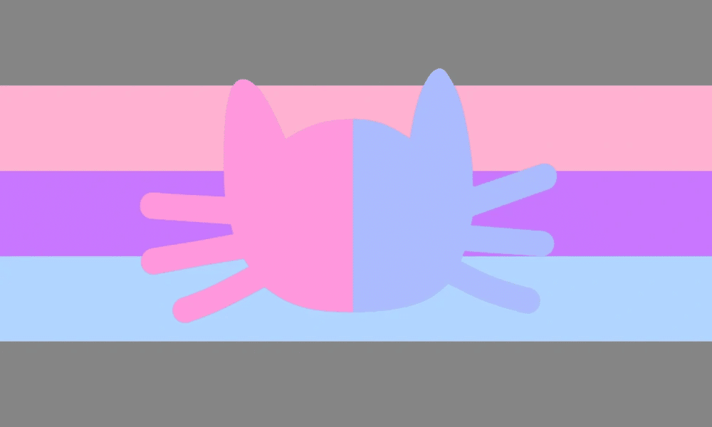 Demicat/demicatgender flag by Glitchywitch