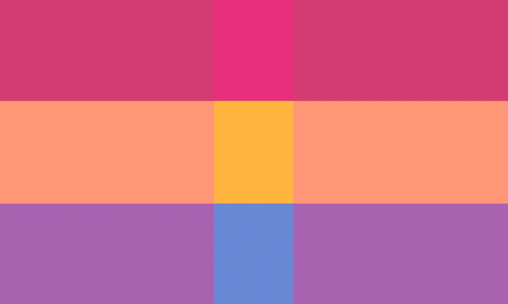 Alternative panromantic flag