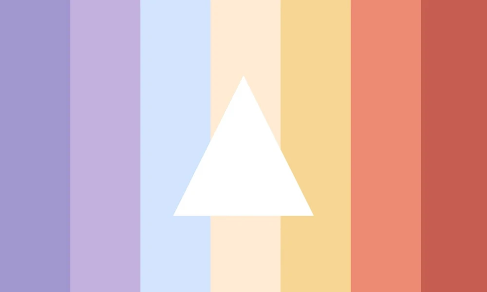 Pastel triangle flag by Sleepygender