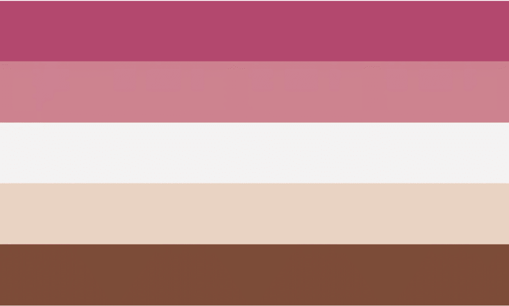 Simplified version of the bambi lesbian flag