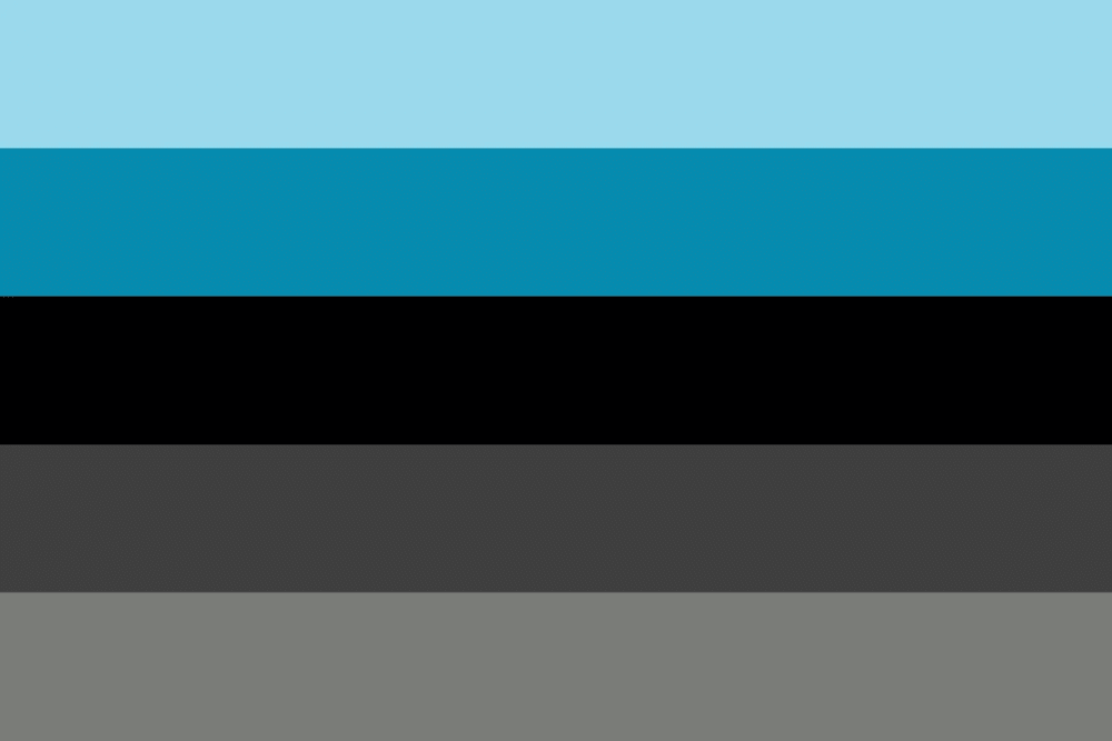 The flag with five lines