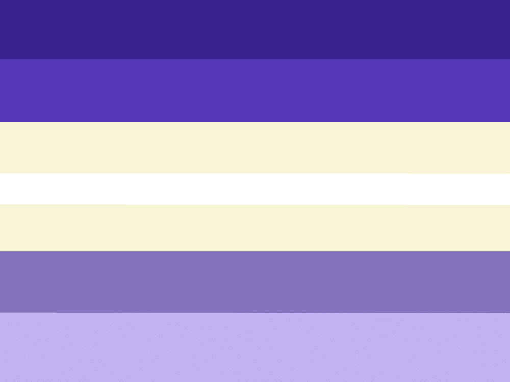 Purple and yellow version of the flag