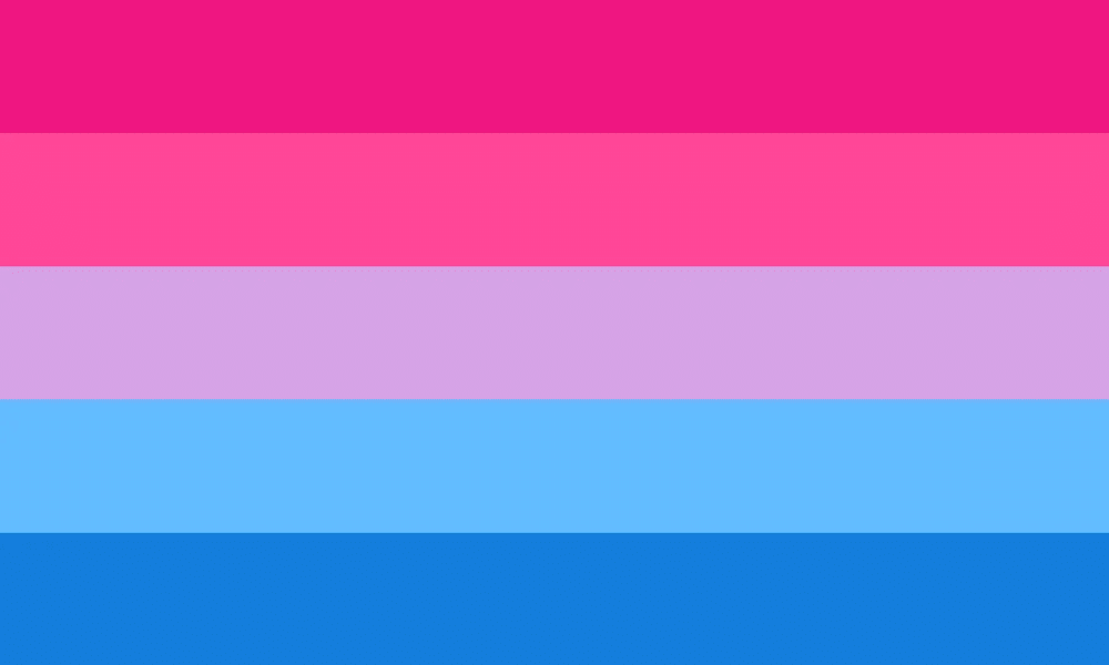 An alternative bisexual flag