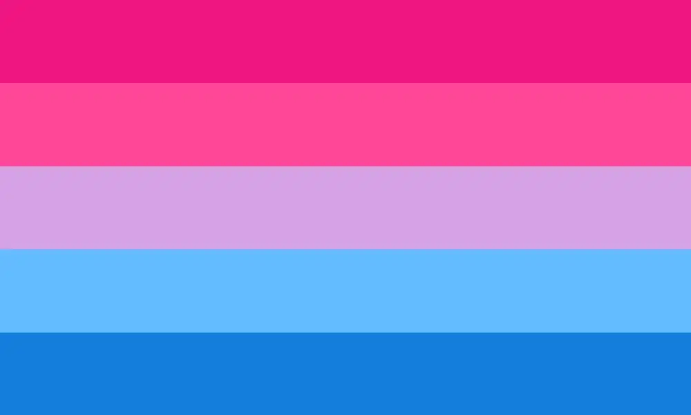 An alternative bisexual flag