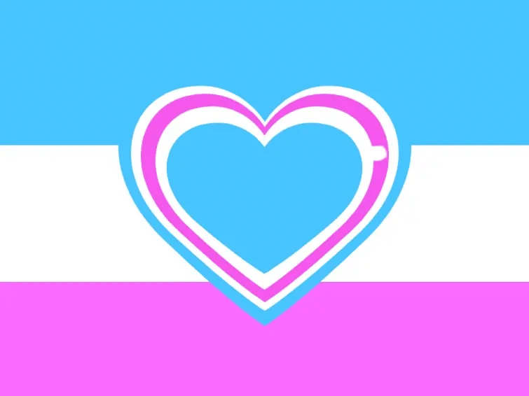 An alternate pink and blue version