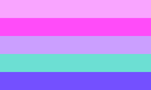 Poly lesbian flag