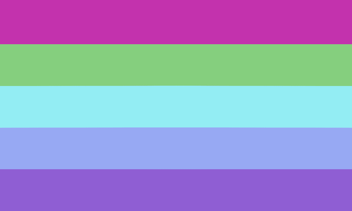 Alternative poly lesbian flag