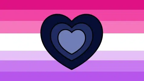 Alternate sapphic flag by Cryptocrew