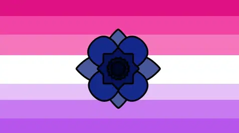 Alternate sapphic flag by Cryptocrew