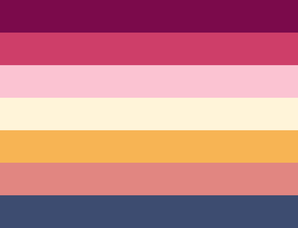Genderfluid lesbian flag